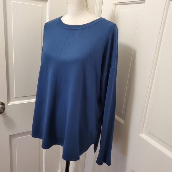 Ellen Tracy Slate Blue Knit Pullover Size 1X, classic, casual - Picture 2 of 10